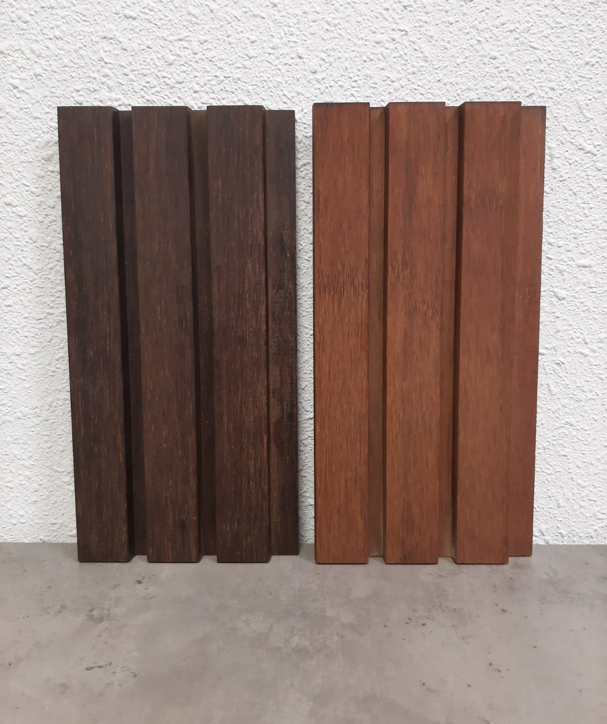 Bamboe hout kleurverschil